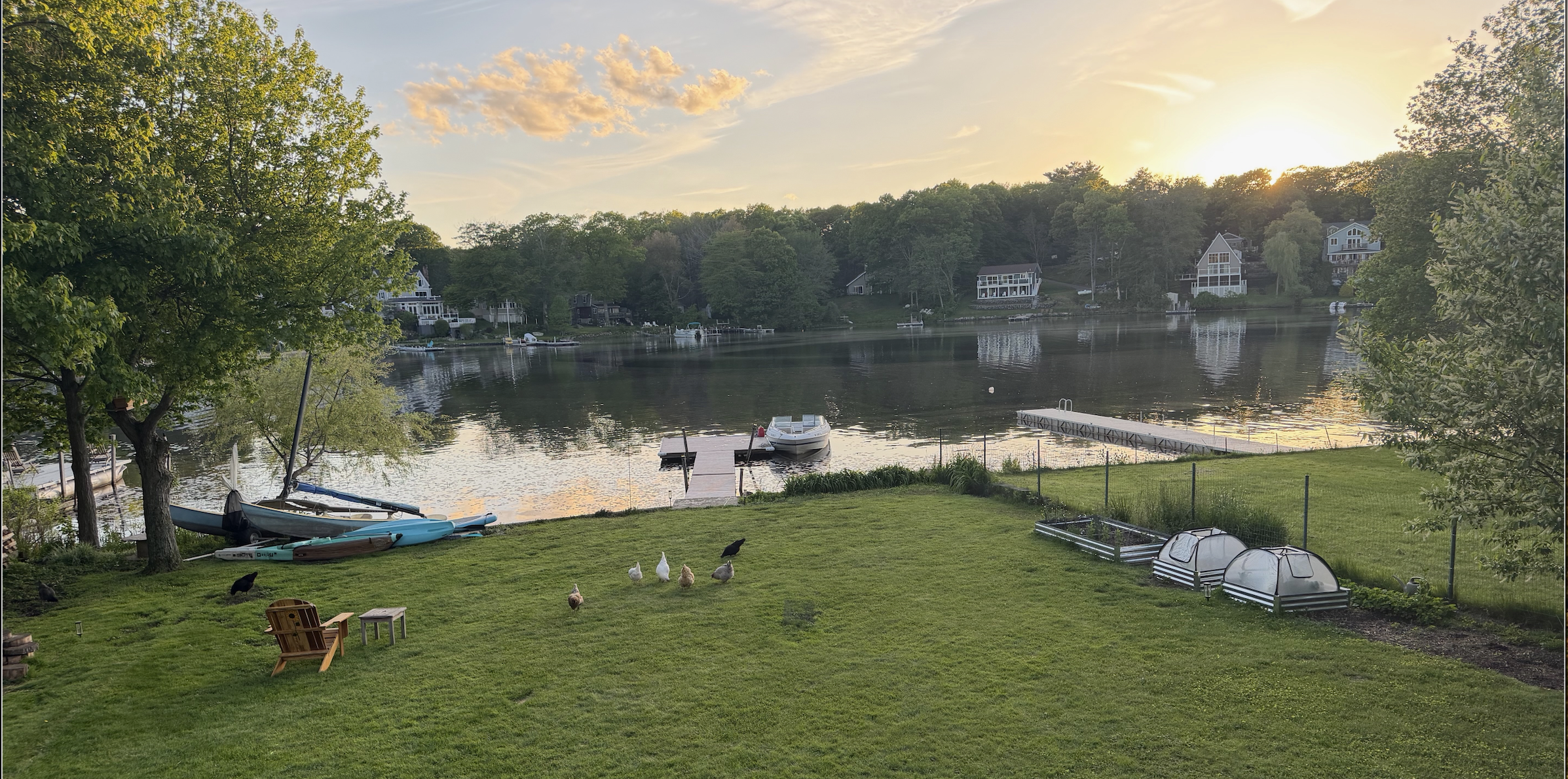 Chebacco Lake sunset